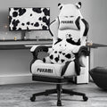 PUKAMI Gaming Chair with Cat Ears and Cat Paw Cushion Pillow
