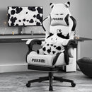 PUKAMI Gaming Chair with Cat Ears and Cat Paw Cushion Pillow