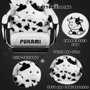 PUKAMI Gaming Chair with Cat Ears and Cat Paw Cushion Pillow