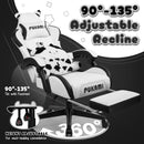 PUKAMI Gaming Chair with Cat Ears and Cat Paw Cushion Pillow