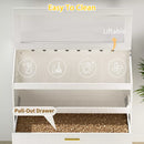 Waleaf 39 inch Hamster Cage with Acrylic Panels & Storage Shelf, Openable Top Habitats for All Your Small Pets（39.4" x19.7"x 40.4"）