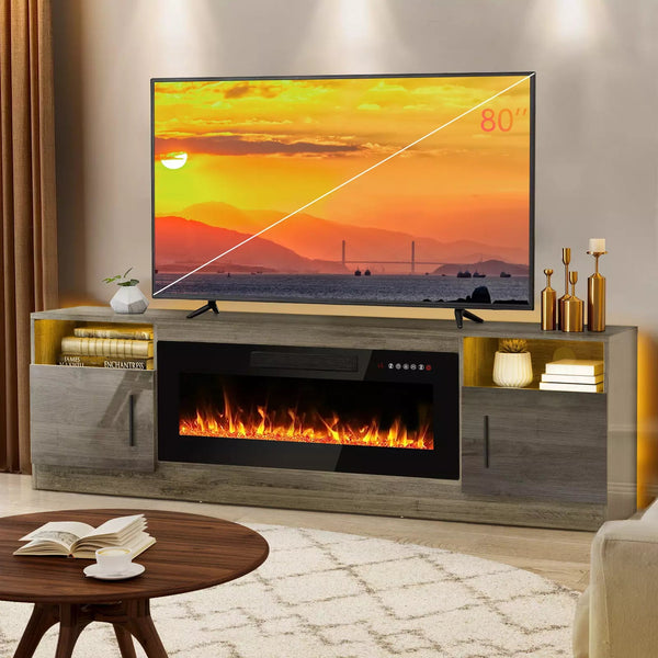 36 inch Fireplace(For 70“ Fireplace TV Stand)