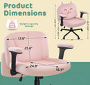 Waleaf Wide Seat Criss Cross Office Chair with Arms and Wheels, Cross Legged Desk Chair with Adjustable Cute Cushion, Velvet Vanity Chair for Home Office Bedroom