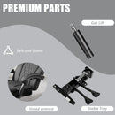400lbs Big & Tall Office Chair with Footrest, PU Leather High back ergonomic reclining with adjustable headrest and footrest, Ideal for office or home, all day comfort