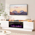 BOSSIN 80 Inches Fireplace TV Stand for TVs up to 80 Inches Console with 36'' Electric Fireplace