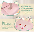 Waleaf Wide Seat Criss Cross Office Chair with Arms and Wheels, Cross Legged Desk Chair with Adjustable Cute Cushion, Velvet Vanity Chair for Home Office Bedroom