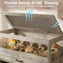 Waleaf 36" Hamster Cage with Fireplace & Storage, Large Small Animal Habitat with Easy View Acrylic Panels, Openable Mesh Top Enclosure for Guinea Pig, Hedgehog, Rat (36.02" x 19.69" x 31.97")