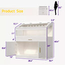 Waleaf 39 inch Hamster Cage with Acrylic Panels & Storage Shelf, Openable Top Habitats for All Your Small Pets（39.4" x19.7"x 40.4"）