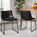 Waleaf Bar Stools Set of 2,Counter Height Bar Stools with Back