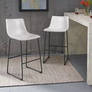 Waleaf Bar Stools Set of 2,Counter Height Bar Stools with Back