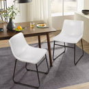 Waleaf Bar Stools Set of 2,Counter Height Bar Stools with Back