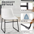 Waleaf Bar Stools Set of 2,Counter Height Bar Stools with Back