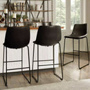 Waleaf Bar Stools Set of 2,Counter Height Bar Stools with Back