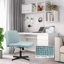 PUKAMI Armless Swivel Office Chair, Height Adjustable Wide Seat Vanity Chair OF06 Vitesse Home