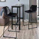 Waleaf Bar Stools Set of 2,Counter Height Bar Stools with Back