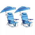 BOSSIN Backpack Beach Chair with Umbrella for Adults