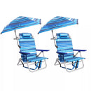 BOSSIN Backpack Beach Chair with Umbrella for Adults