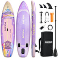 PUKAMI 11.1' Inflatable Stand Up Paddle Board with Premium SUP Accessories, 450lbs Extra Wide Stand Up Paddleboard for Youth/Adults of All Skill Levels, Non-Slip EVA Deck Blow Up Paddleboards