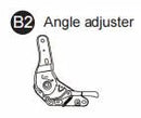 Angle adjuster and Plastic cover for Vitesse Gaming Chair VGC01