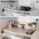 Waleaf 2-Tier Modern Washer Dryer Countertop with Shelf, 54" Laundry Topper for Folding & Storage, Universal Fit