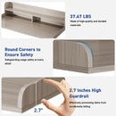 Waleaf 2-Tier Modern Washer Dryer Countertop with Shelf, 54" Laundry Topper for Folding & Storage, Universal Fit