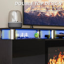 BOSSIN 70 Inches Fireplace TV Stand for TVs up to 80 Inches Console with 36'' Electric Fireplace