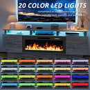 BOSSIN 70 Inches Fireplace TV Stand for TVs up to 80 Inches Console with 36'' Electric Fireplace