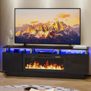 BOSSIN 70 Inches Fireplace TV Stand for TVs up to 80 Inches Console with 36'' Electric Fireplace