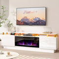 BOSSIN 80 Inches Fireplace TV Stand for TVs up to 80 Inches Console with 36'' Electric Fireplace