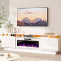 BOSSIN 80 Inches Fireplace TV Stand for TVs up to 80 Inches Console with 36'' Electric Fireplace