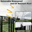 Waleaf 8x4x4 FT Heavy Duty Large Dog Kennel for Large Dogs,Dog Kennel Outside Playpen with Two Bowls & Secure Lock