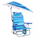 BOSSIN Backpack Beach Chair with Umbrella for Adults