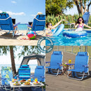 BOSSIN Backpack Beach Chair with Umbrella for Adults