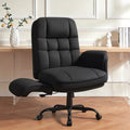 BOSSIN Cross Legged Office Chair with Flip-up Armrests, 135° Reclining Ergonomic Executive Chair for Big and Tall
