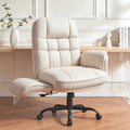 BOSSIN Cross Legged Office Chair with Flip-up Armrests, 135° Reclining Ergonomic Executive Chair for Big and Tall