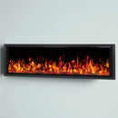 BOSSIN  Electric Fireplace Ultra Narrow Frame &Wider screen with Adjustable Flame Color and Speed,Remote Control with Timer,750/1500W