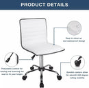 BOSSIN Mid-Back Height Adjustable Office Chair, Armless Swivel Task Chair OF05 Vitesse Home