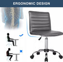 BOSSIN Mid-Back Height Adjustable Office Chair, Armless Swivel Task Chair OF05 Vitesse Home