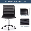 BOSSIN Mid-Back Height Adjustable Office Chair, Armless Swivel Task Chair OF05 Vitesse Home