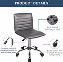BOSSIN Mid-Back Height Adjustable Office Chair, Armless Swivel Task Chair OF05 Vitesse Home