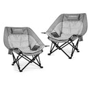 BOSSIN Oversized Camping Chair ,Portable Chair,with Side Cup Holder,Side Pocket and Cooler Bag-2