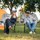 BOSSIN Oversized Camping Chair ,Portable Chair,with Side Cup Holder,Side Pocket and Cooler Bag-2