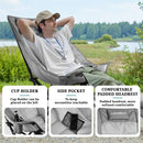 BOSSIN Oversized Camping Chair ,Portable Chair,with Side Cup Holder,Side Pocket and Cooler Bag-2
