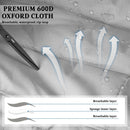 BOSSIN Oversized Camping Chair ,Portable Chair,with Side Cup Holder,Side Pocket and Cooler Bag-2