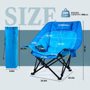 BOSSIN Oversized Camping Chair ,Portable Chair,with Side Cup Holder,Side Pocket and Cooler Bag-2
