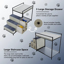 BOSSIN Pet Window Perch with Stairs