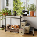 BOSSIN Pet Window Perch with Stairs