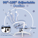 BOSSIN Pink Gaming Chair,Ergonomic Computer Chair for adult with Cat Paw Lumbar Cushion and Cat Ears