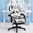 BOSSIN Pink Gaming Chair,Ergonomic Computer Chair for adult with Cat Paw Lumbar Cushion and Cat Ears