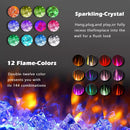 BOSSIN Ultra-Thin Silence Linear Mirrored Electric Fireplace